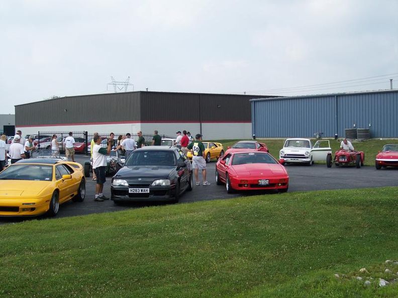 Lotus cars at Walker Racing