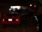 Lotus cars in parking garage