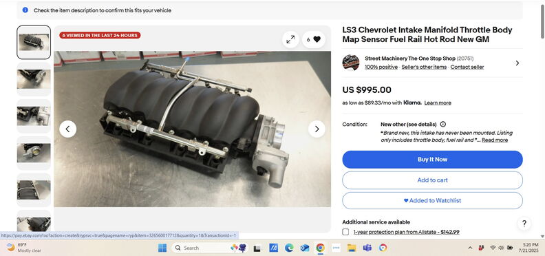 2025 07-21 2nd Chance E-Bay LS3 Intake Manifold.jpg